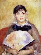 Pierre Renoir Girl with a Fan Spain oil painting artist
